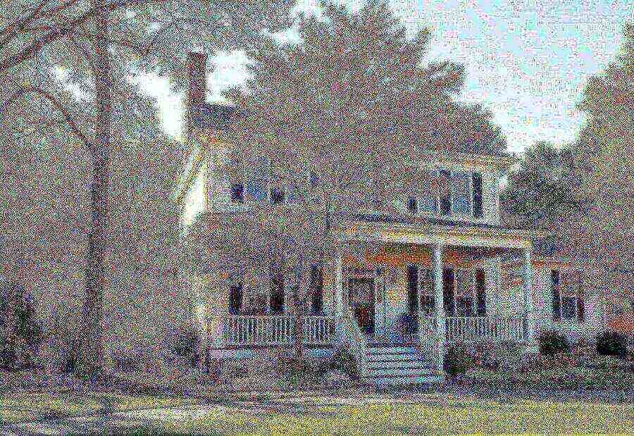A classic New England home in Arlington, Massachusetts on an autumn day